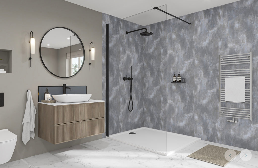 Wetwall Elite Stone & Concrete Collection - Weathered Concrete | Matt