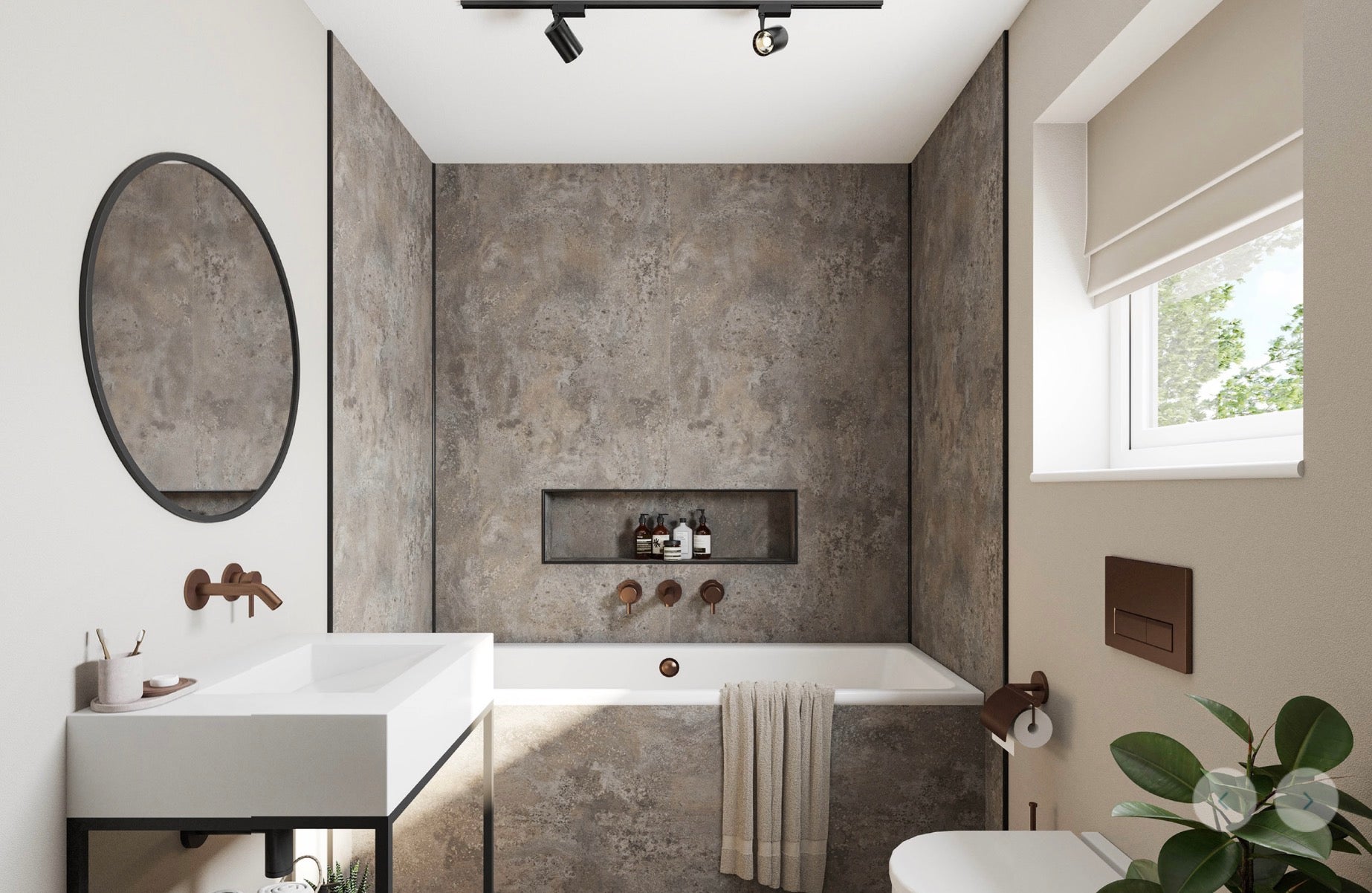 Wetwall Mermaid Stone & Concrete Collection - Vintage Concrete | Stone