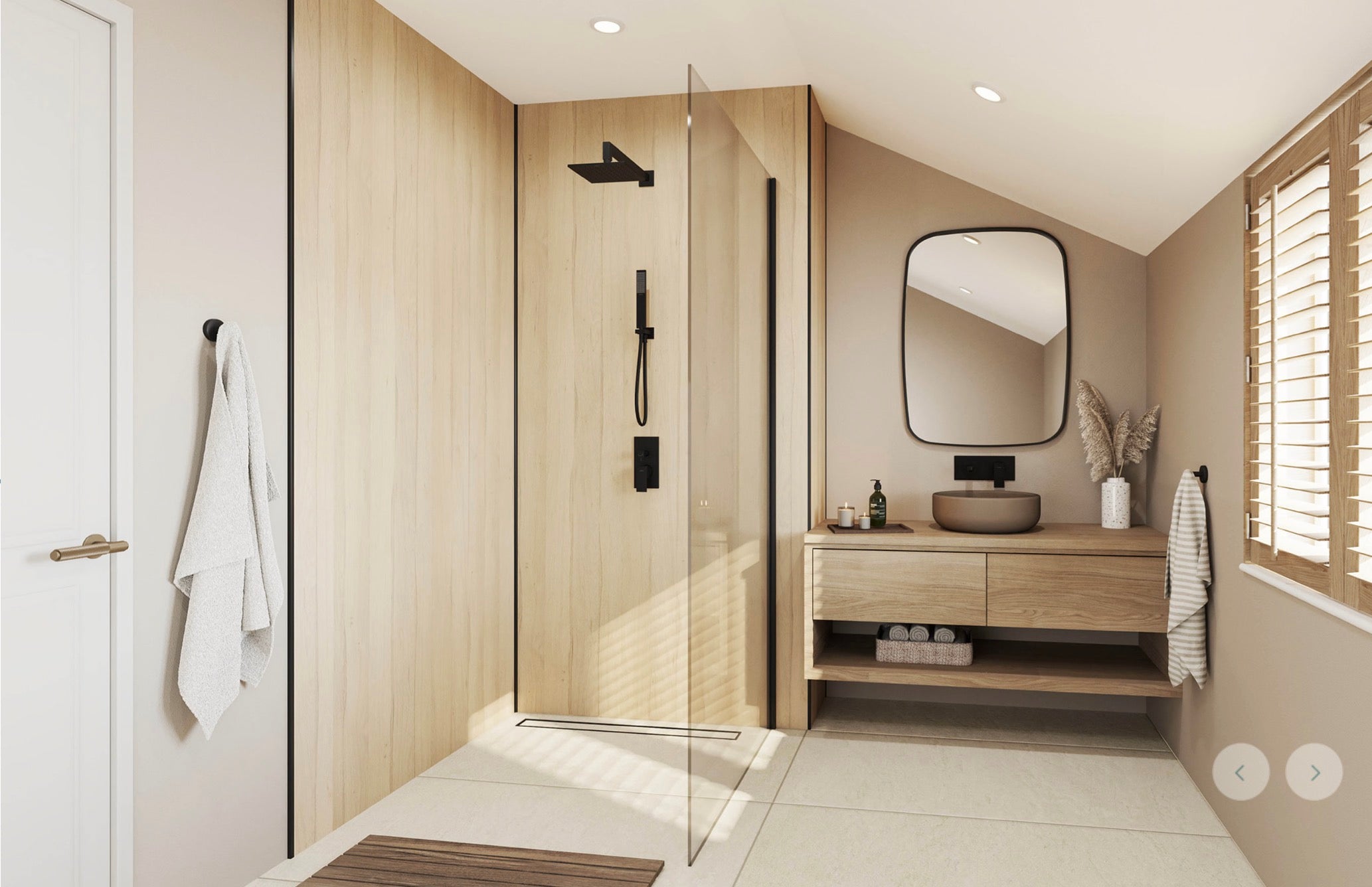 Wetwall Mermaid Wood & Decor Collection - English Oak | Wood Grain