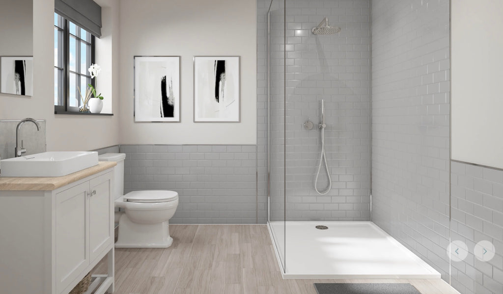 Wetwall Tile Collection - Grey Tile | Gloss