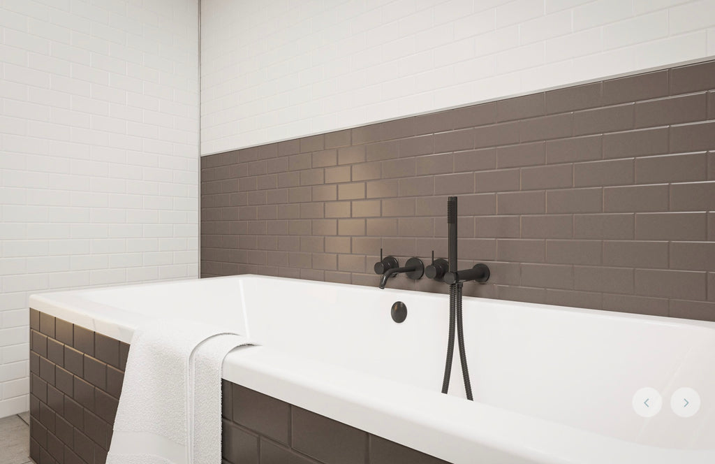 Wetwall Tile Collection - Mocha Tile | Gloss