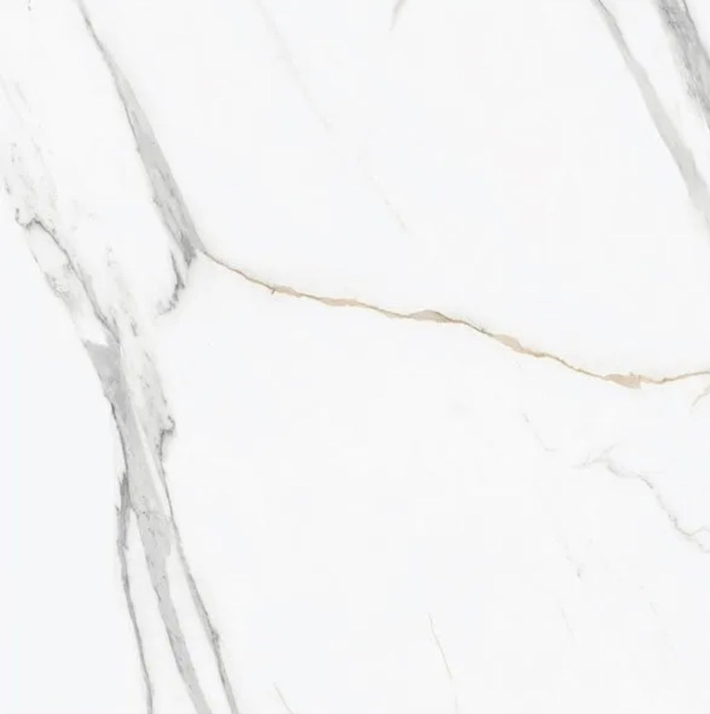 SPC Tile Flooring - Calacatta White