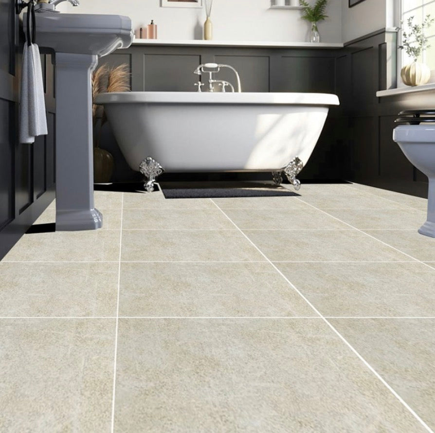 Cladworks Tile Effect Flooring Collection - Sand Stone