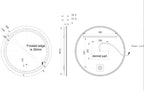 Illuminated Mirrors - Elaina 600mm Round Front-Lit LED Mirror