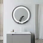 Illuminated Mirrors - Halo 600mm Round Front-Lit LED Mirror