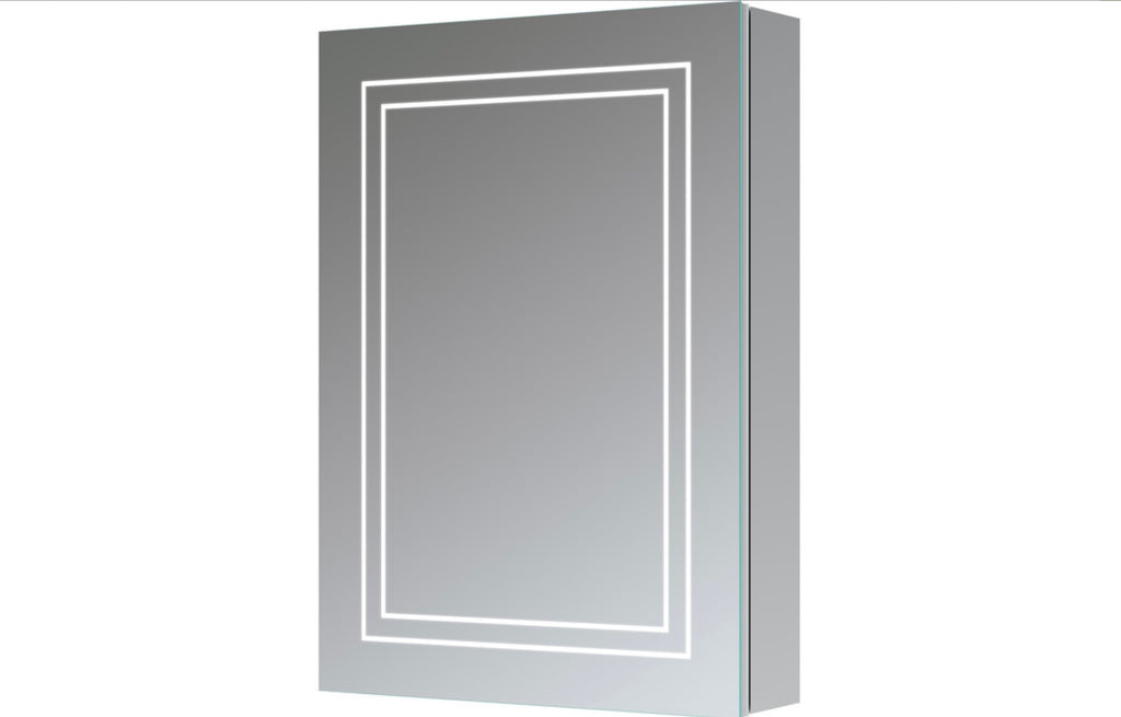 Cabinet Mirrors - Suki 500mm 1 Door Front-Lit LED Mirror Cabinet