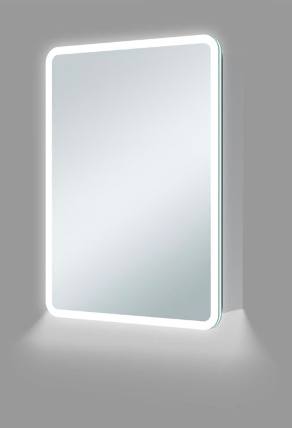Cabinet Mirrors - Akari 500mm 1 Door LED Mirrored Cabinet