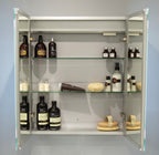 Cabinet Mirrors - Suki 600mm 2 Door Front-Lit LED Mirror Cabinet