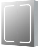 Cabinet Mirrors - Rika 600mm 2 Door Front-Lit LED Mirror Cabinet