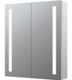 Cabinet Mirrors - Sakura 600mm 2 Door Front-Lit LED Mirror Cabinet
