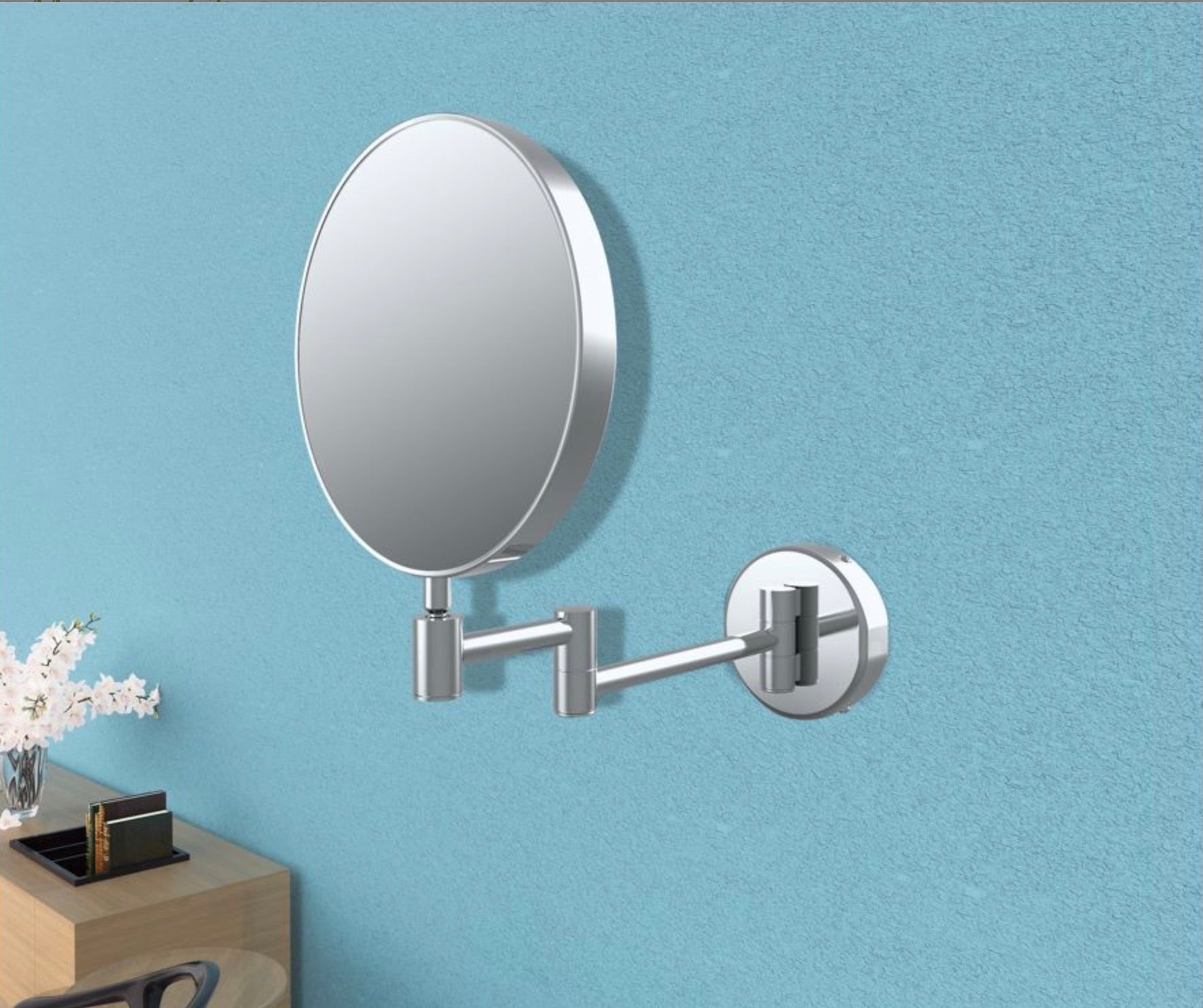 Cosmetic Mirrors - Anji Round Cosmetic Mirror - Chrome