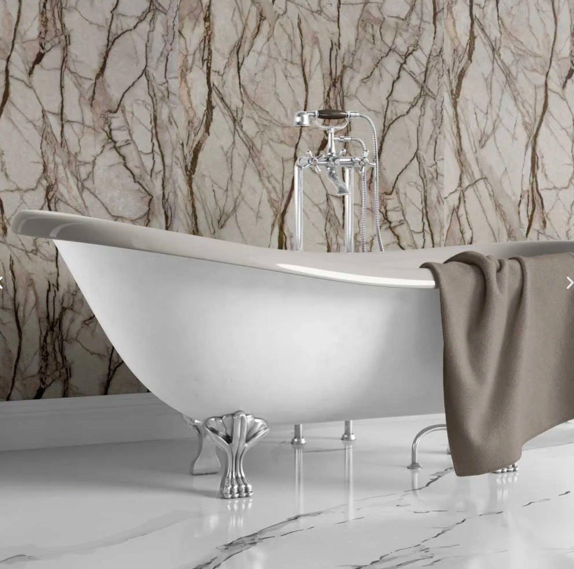 Maxi Shower Panel - Antique Marble GLOSS