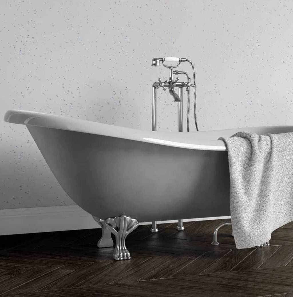 Maxi Shower Panel - White Sparkle GLOSS