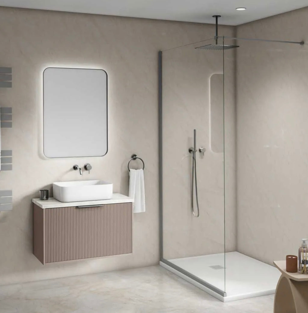 Maxi Shower Panel - Beige Marble GLOSS