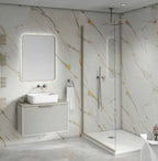 Maxi Shower Panel - Bianco Gold GLOSS