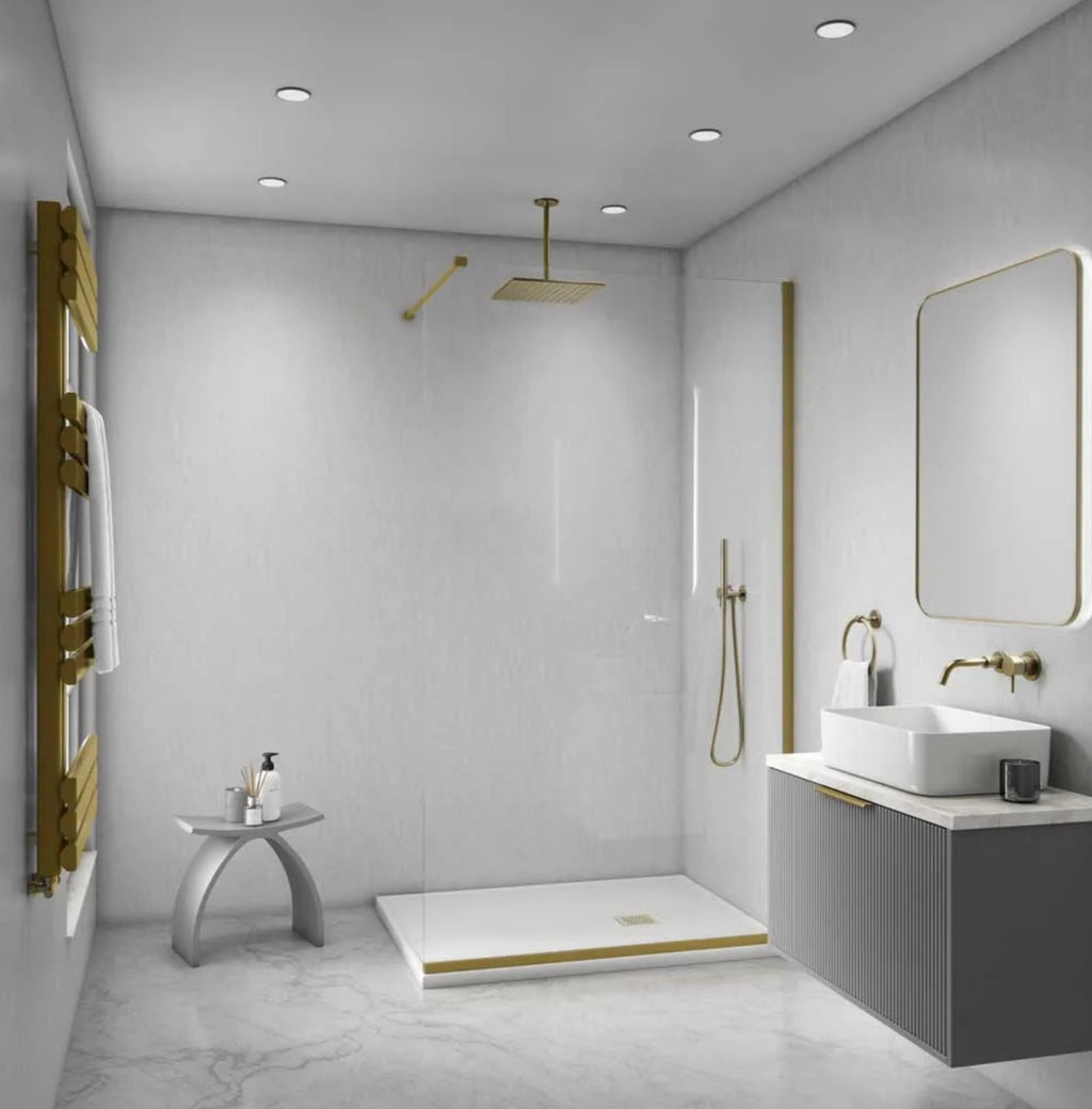 Maxi Shower Panel - Fusion Light Grey GLOSS