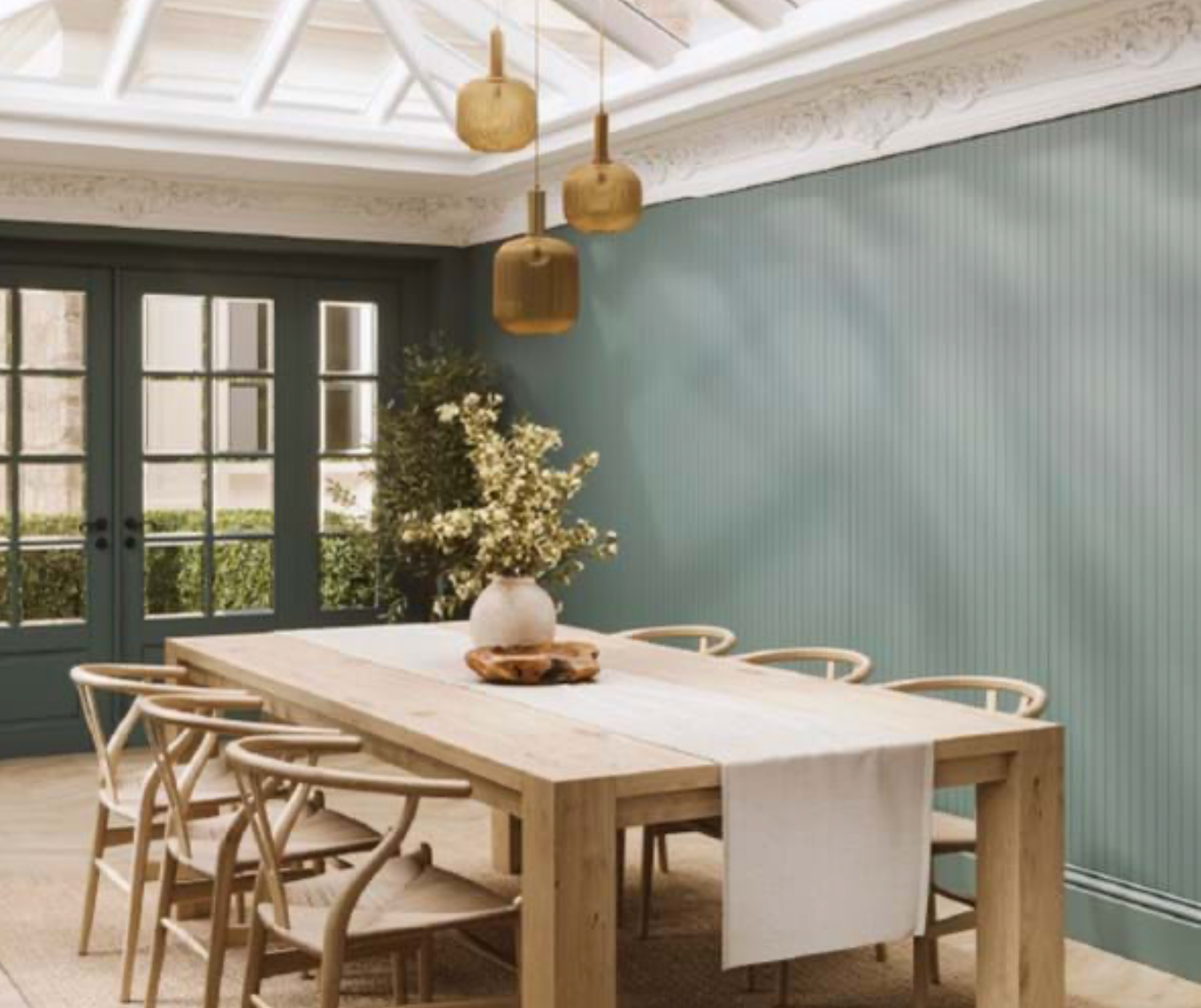 Naturepanel Wood Slat Collection - Grained Stone Green