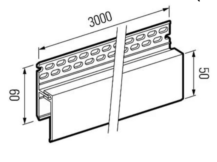 Cladworks Exterior - 2-Part Vent Trim 3000mm