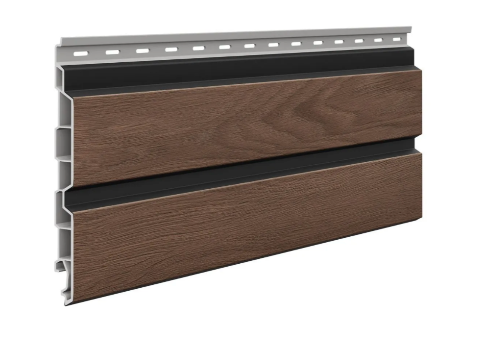 Solvo - Double Panel Chocolate Oak V Black (3m)