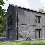 Solvo - Double Panel Grey Oak V Black (3m)