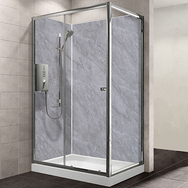 Maxi Shower Panel - Grey Marble GLOSS