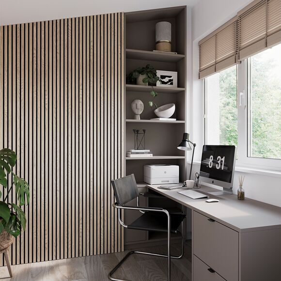 Feature Wall Slat Panel - Natural Oak