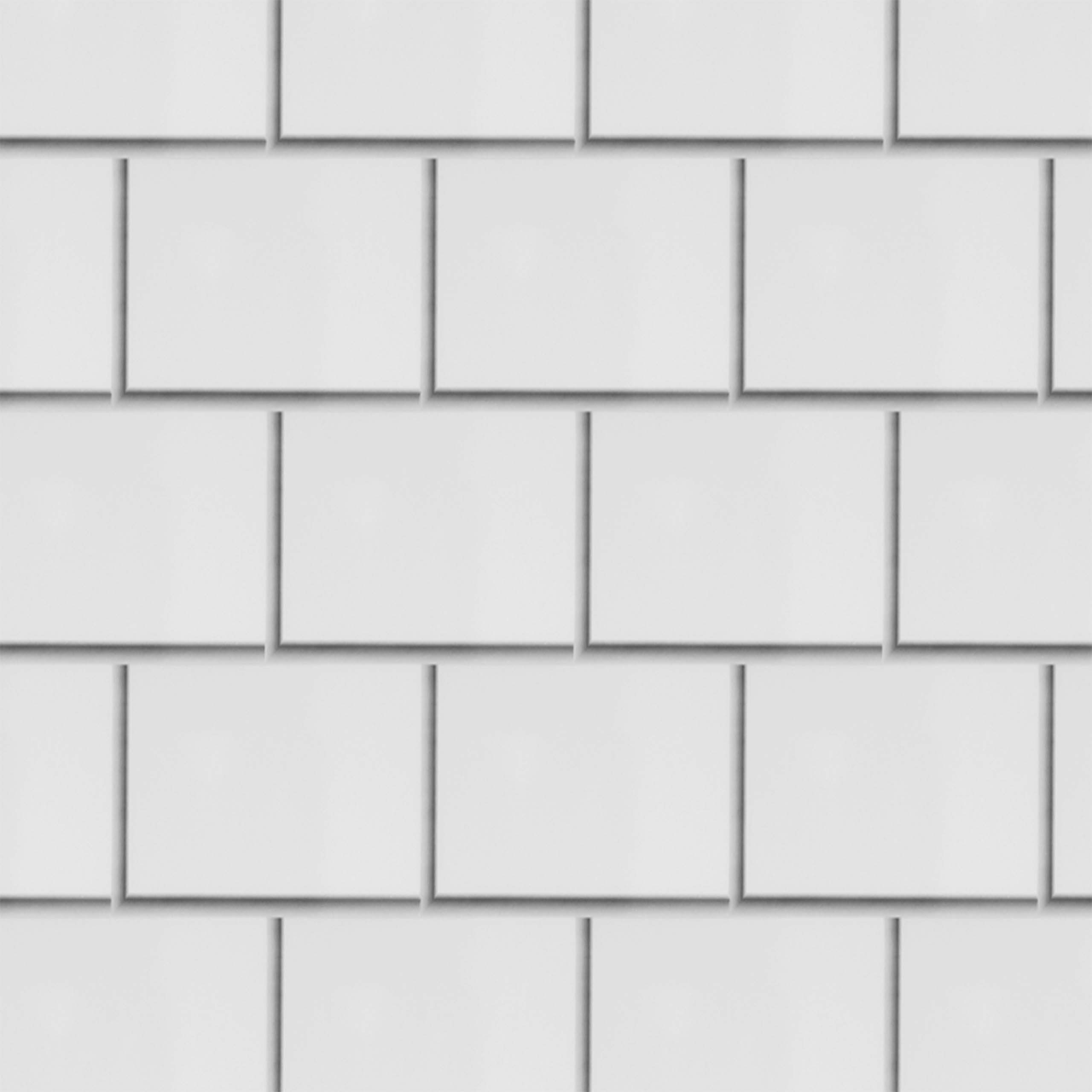 Proplas Wall Panel - White Metro Gloss Tile