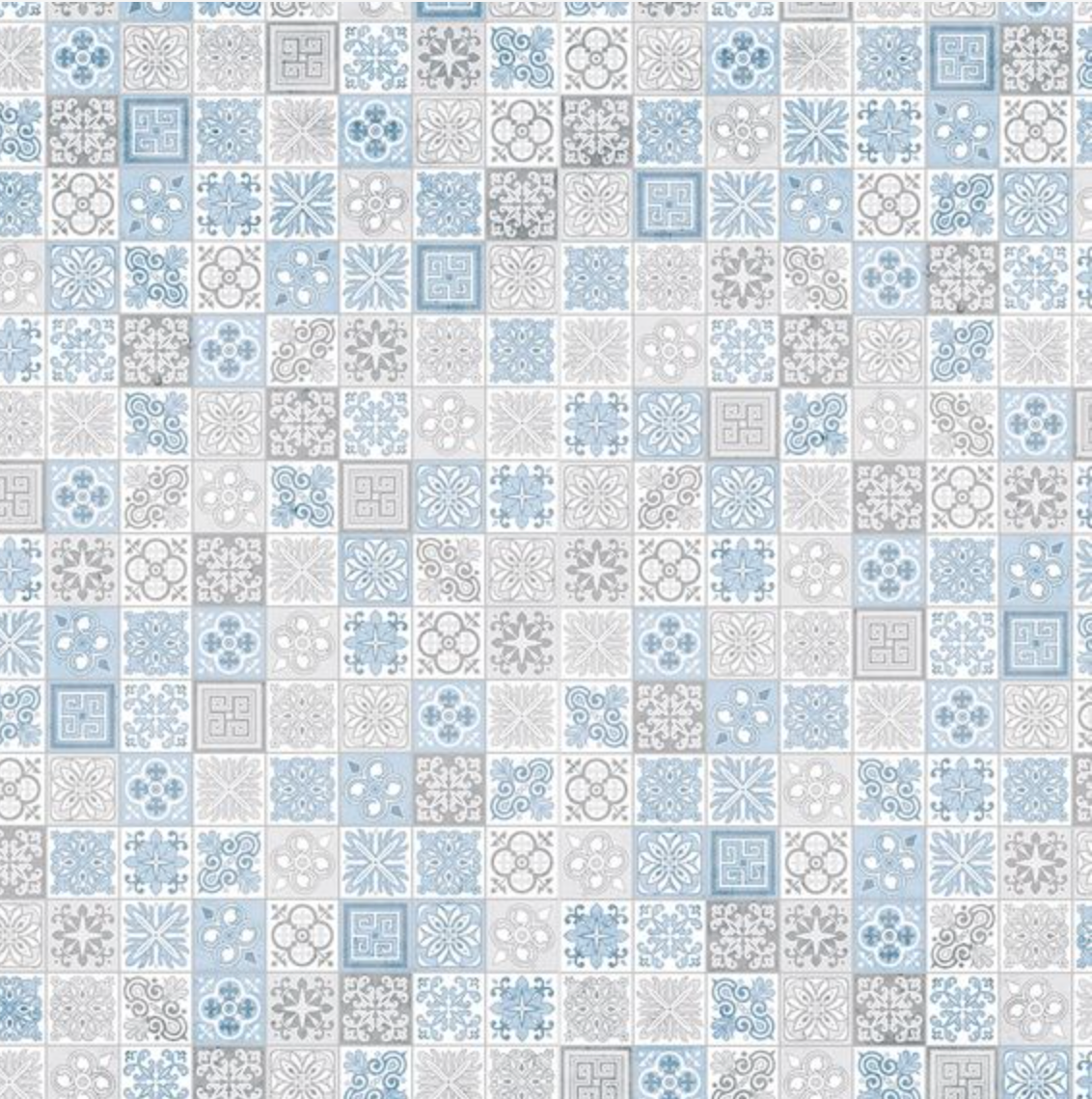 Showerwall Acrylic Patterns & Tiles Collection  - Victorian Blue