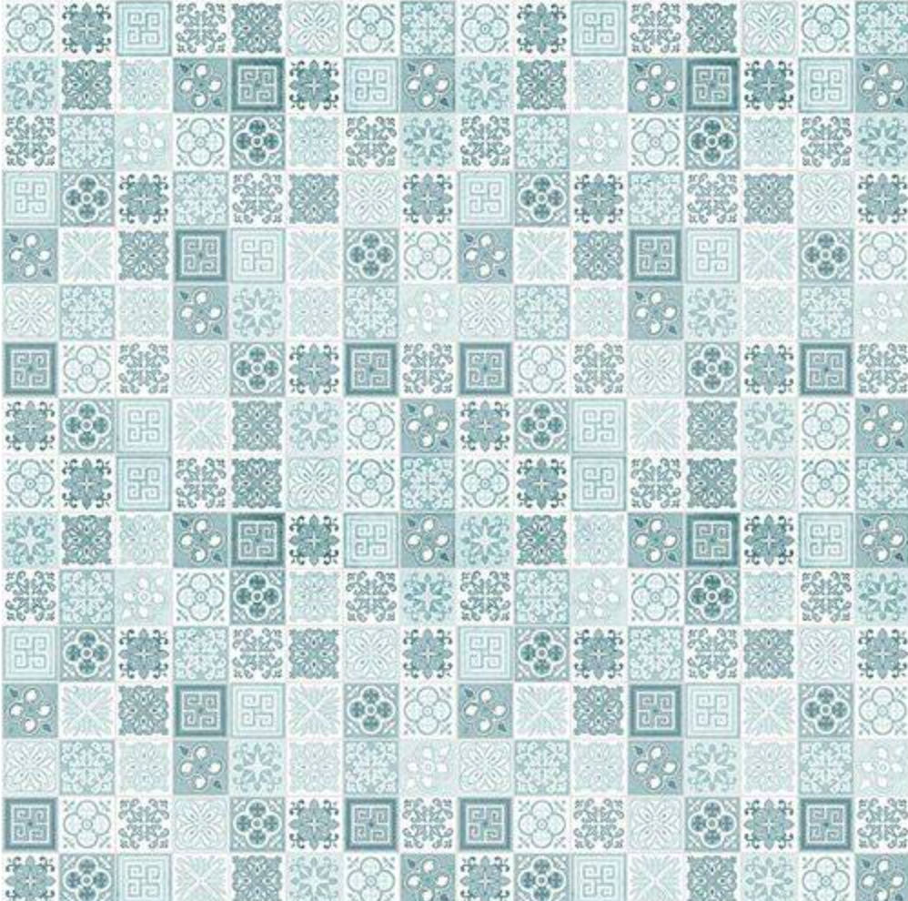 Showerwall Acrylic Patterns & Tiles Collection  - Victorian Turquoise