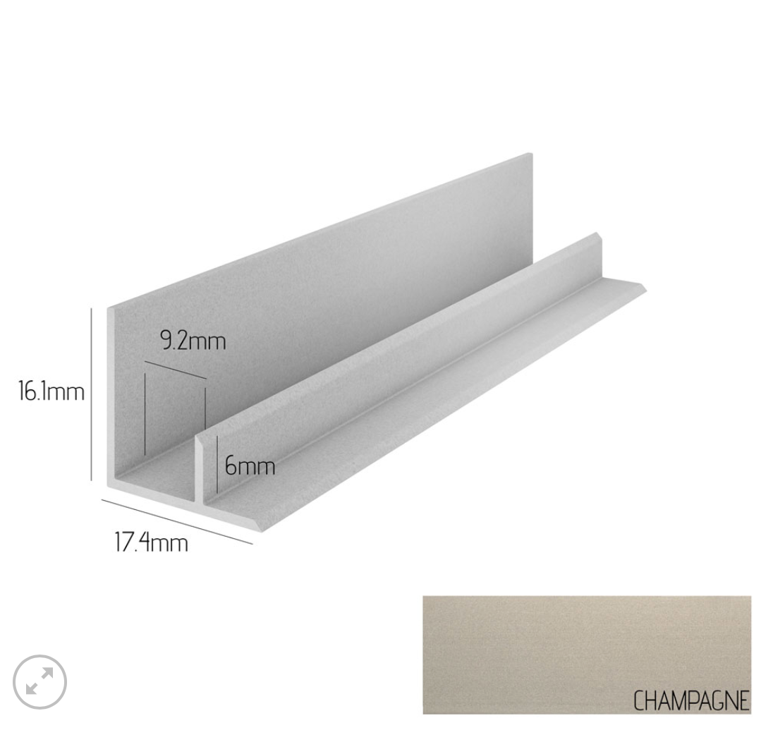 Kerradeco Inner Corner Trim 2.7m – Champagne