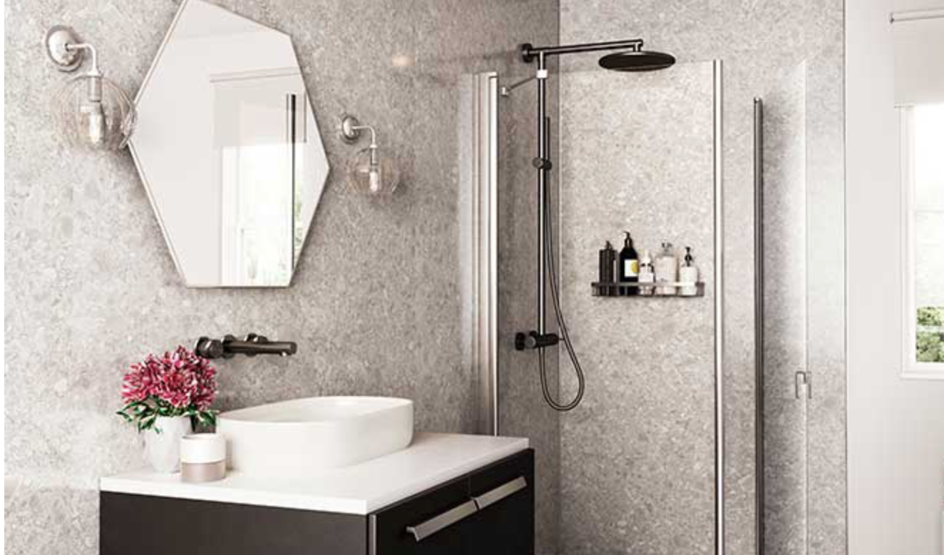 Showerwall Laminate Mineral Collection - Stone Terrazzo