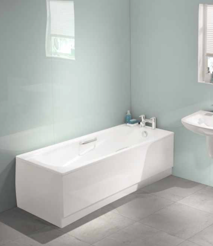 Showerwall Acrylic Solid Colours Collection - Opal