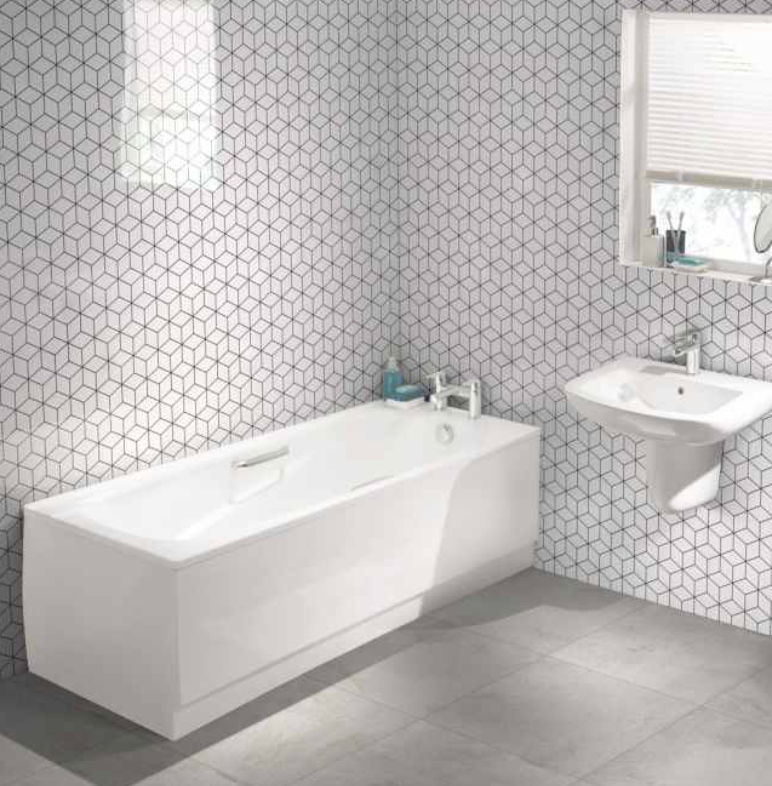Showerwall Acrylic Patterns & Tiles Collection  - Geo Cube