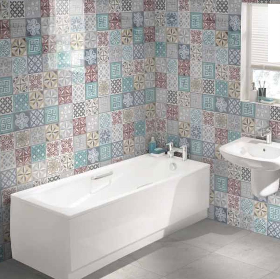 Showerwall Acrylic Patterns & Tiles Collection - Moroccan