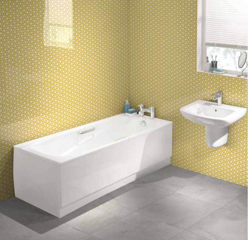 Showerwall Acrylic Patterns & Tiles Collection - Retro Sunshine