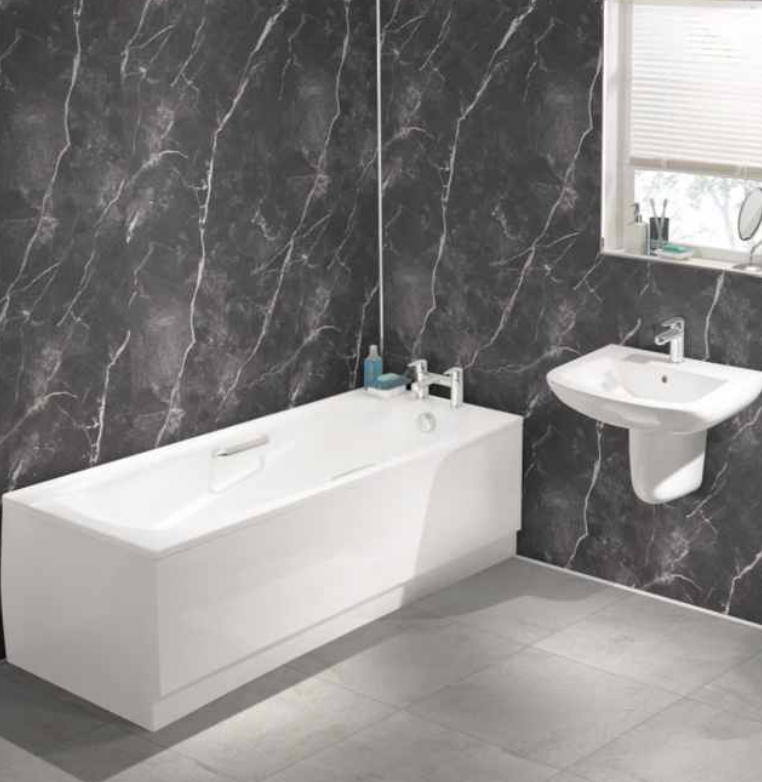 Showerwall Laminate Marble Collection - Phantom Marble