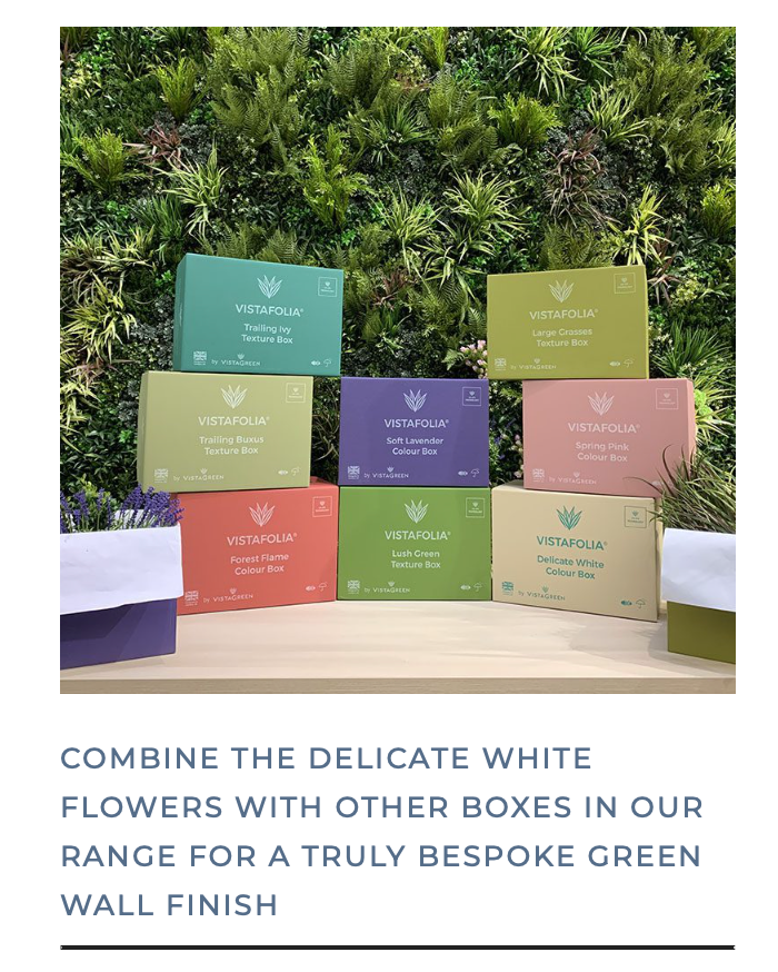 Vistafolia Colour Box Range - Delicate White