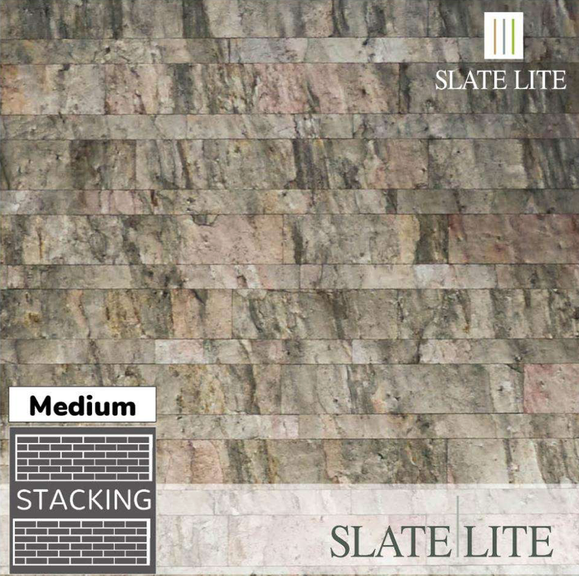 Slate-Lite Slate Veneer Multi-Brick Sheets - Burning Forest