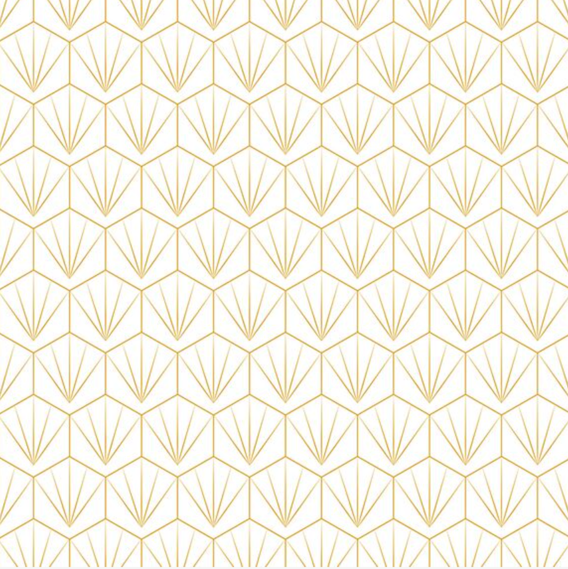 Showerwall Acrylic Patterns & Tiles Collection - Deco Tile White/Mustard