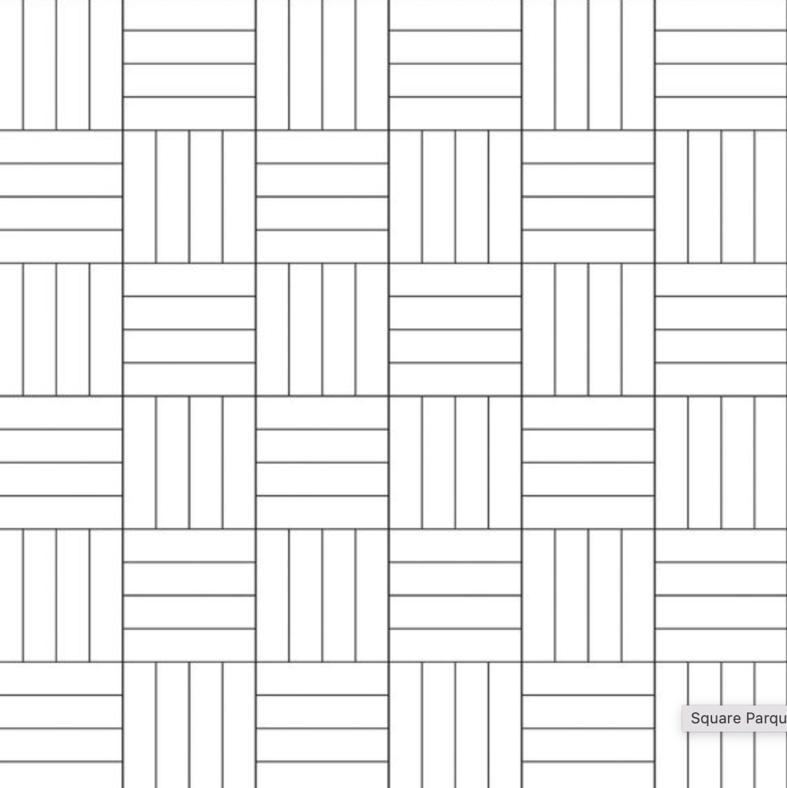 Showerwall Acrylic Patterns & Tiles Collection  - Square Parquet White