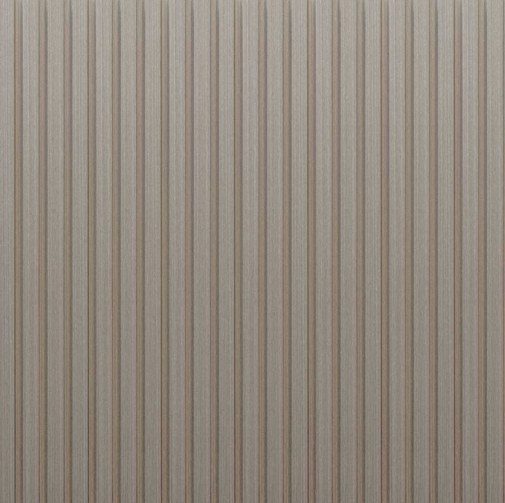 PVC Thermo-Slat Wall Panel - Ash Grey