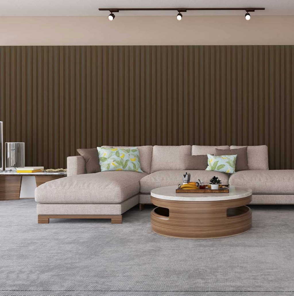 PVC Thermo-Slat Wall Panel - Hickery Brown