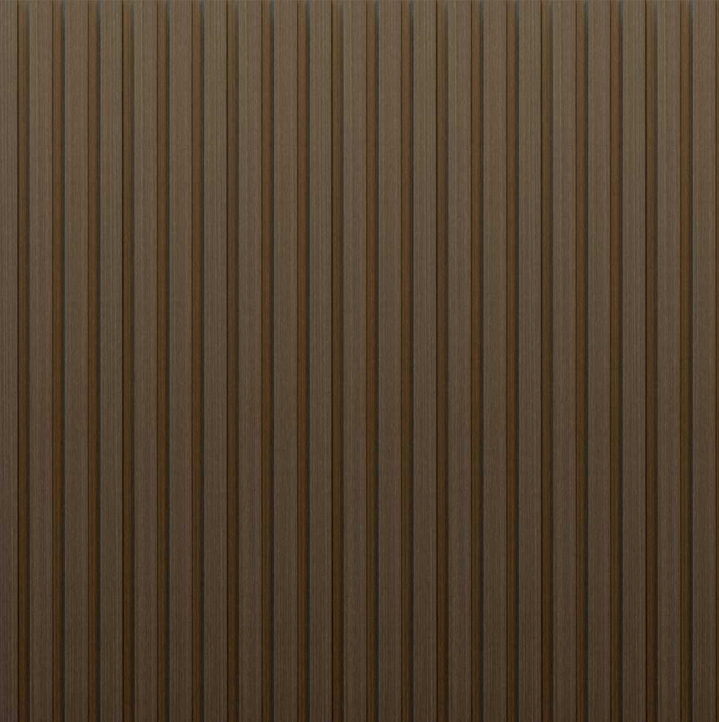 PVC Thermo-Slat Wall Panel - Hickery Brown