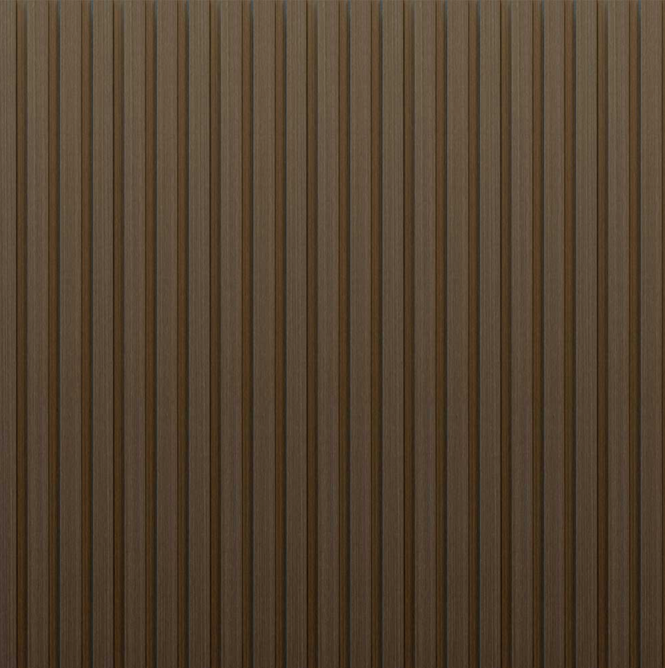 PVC Thermo-Slat Wall Panel - Hickery Brown