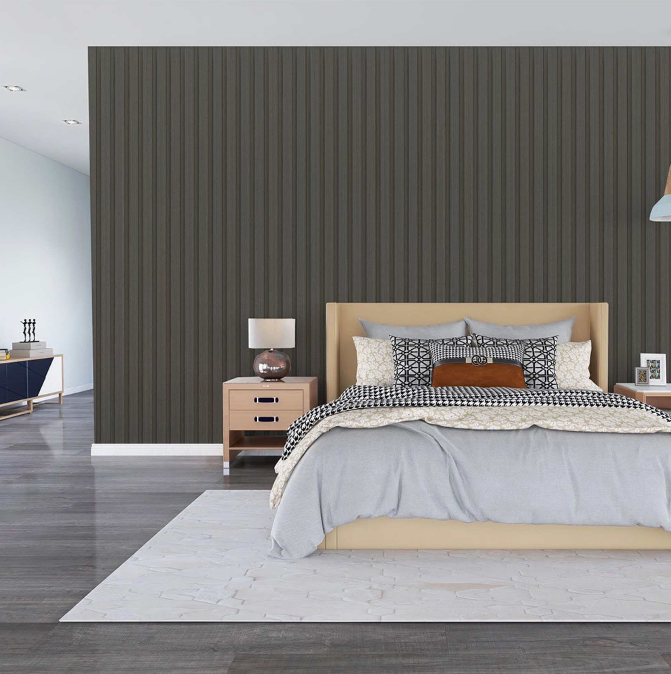 PVC Thermo-Slat Wall Panel - Smokey Grey