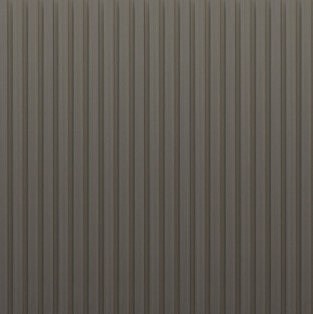 PVC Thermo-Slat Wall Panel - Smokey Grey
