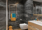 Vilo SPC Small Tile Panel - Dark Stone
