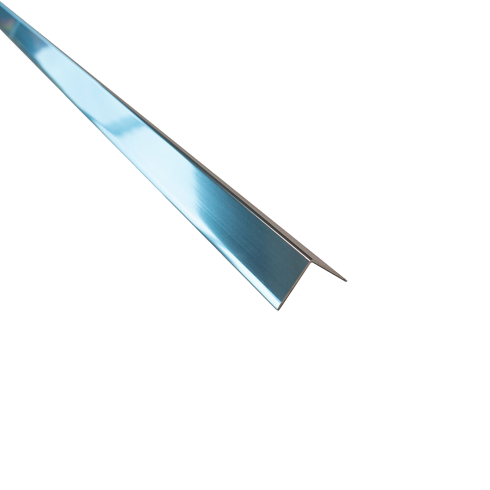 Metal External Angle Trim 20mm x 20mm - Polished Chrome