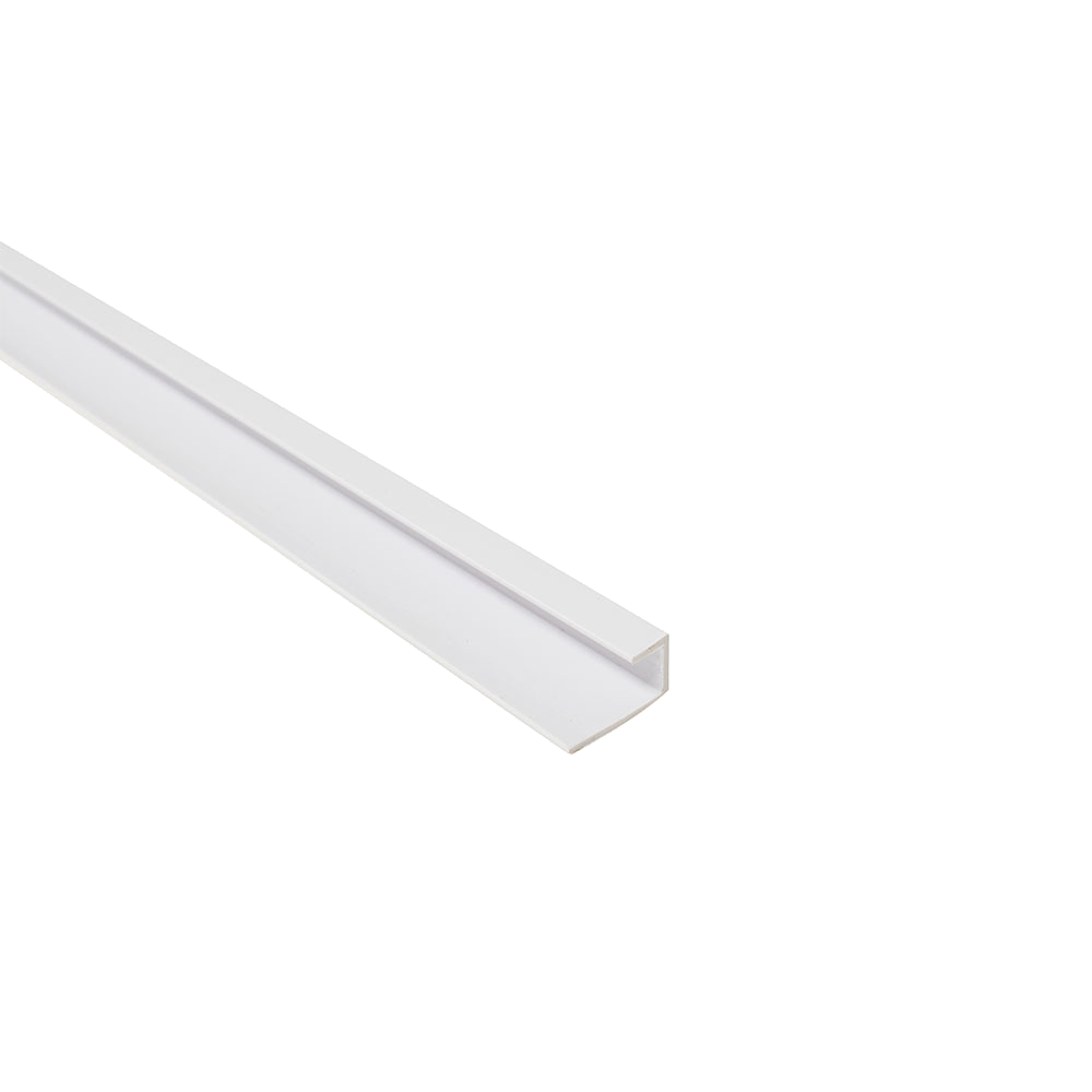Maxi Shower Panel Plastic Trims - 10.5mm White End Cap