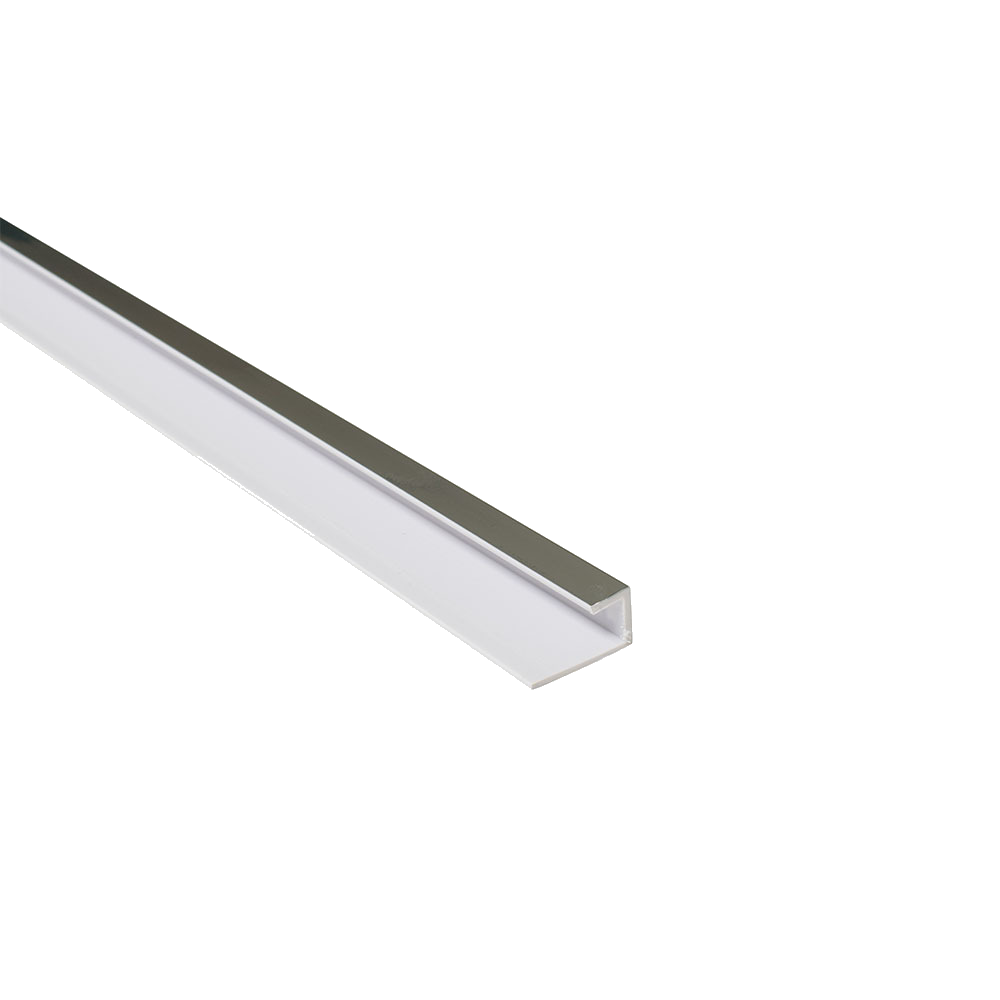 Maxi Shower Panel Plastic Trims - 10.5mm Chrome End Cap